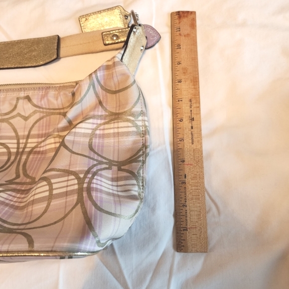 Coach Signature Tartan Plaid Hobo Bag - Picture 11 of 12